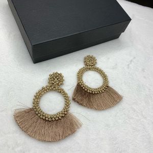 Tan earrings